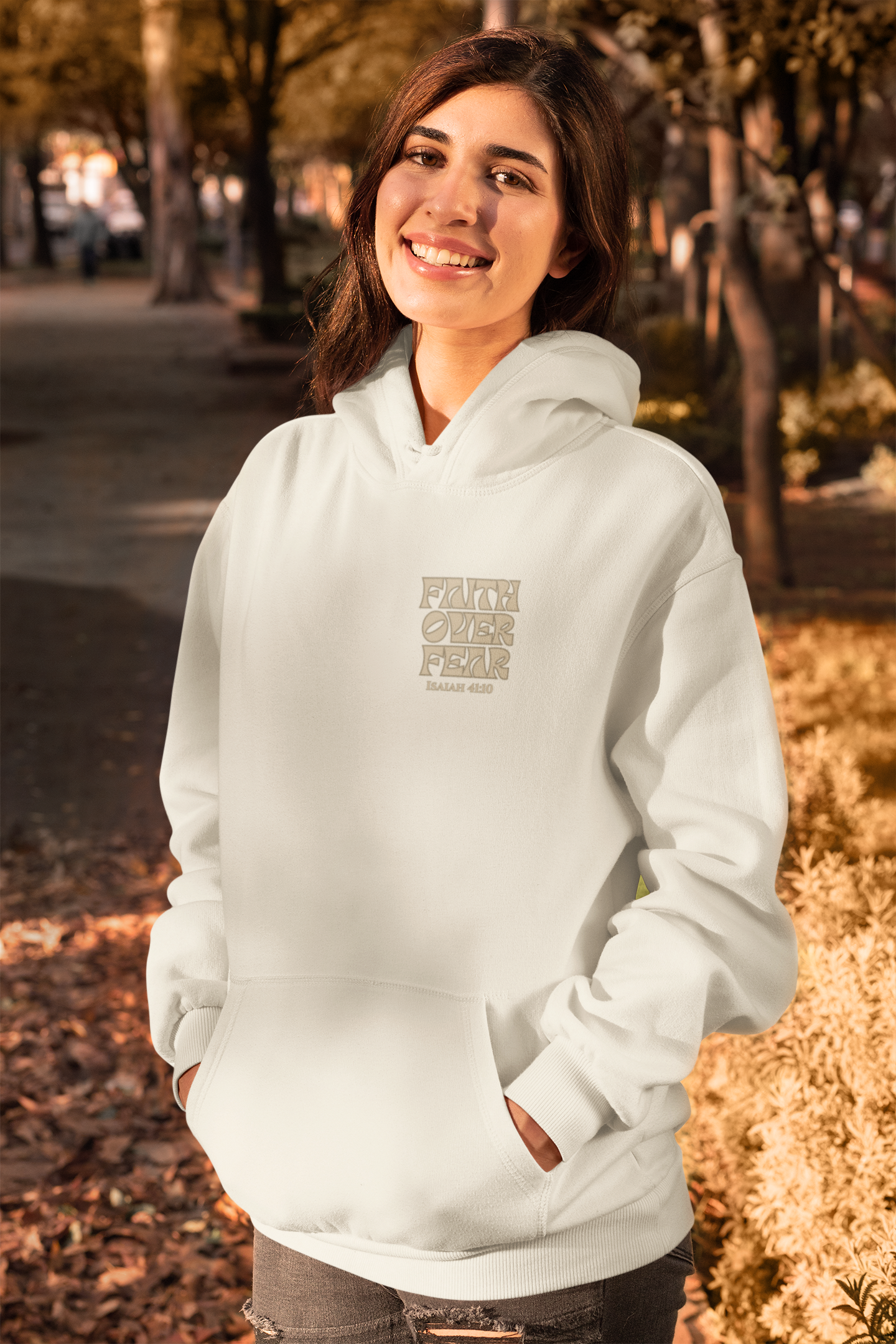 Faith Over Fear Premium Hoodie